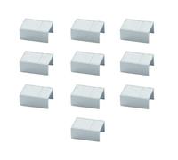 10 accesorios universales para canalones de 20 x 10 mm, color blanco, con paredes abatibles, para crear ángulos de 90°, juntas lineales y juntas en T, para unión de mini canaletas, canal para cables