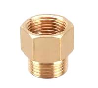 10 Adaptadores De Acoplamiento Rápido Latón Con Conexión Cobre For Manómetro (macho A Hembra)(M03-F03,200 PCS)