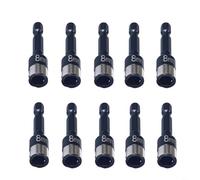 10 adaptadores de enchufe hexagonal de 8 mm diseñados para aplicaciones no magnéticas y uso mecánico de liberación rápida (A)