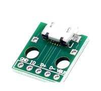 10 adaptadores micro USB a DIP de 5 pines, conector hembra tipo B, convertidor de placa de prueba, interruptor SMT, asiento madre