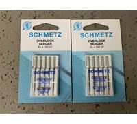 10 Agujas Overlock Grosor 80-90 SCHMETZ Aguja Para Máquinas De Coser Overlock