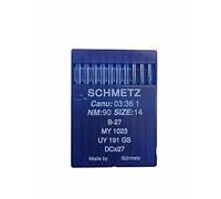 10 agujas Schmetz Máquina de coser industrial NM: 90 TAMAÑO: 14 B27 MY1023 UY191GS DCx27