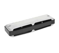 10 Agujeros Blues Harmonica Ab Key 10 Agujeros Mouthorgan Harmonica Instrumentos de Viento Impermeables de Alto Brillo para Jugadores Profesionales, Principiantes, Estudiantes, Adultos y Niños (Negro)