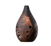 10 Agujeros De Cerámica Xun Ocarina Vintage Ahumado Tao Xun Ocarinas EFG Tono Música Flauta Chino Tradicional Instrumento Musical Regalos(F Key)