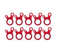 10 ajustadores de línea de tienda de campaña, hebillas antideslizantes de aleación de aluminio para anillo en S, anillo de caracol de doble ojo, configuración de lona de camping al aire libre