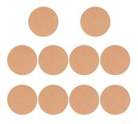 10 almohadillas de corcho para plantas de doble capa para plantas en macetas de interior y exterior, estabilidad, protección contra la humedad, 5 tamaños, natural (100 x 8 mm)