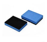 10 almohadillas de esponja aplicadoras de revestimiento de cerámica para coche, esponja suave y de alta densidad, para detalles de automóviles, encerado y pulido, azul y negro
