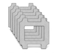 10 almohadillas de limpieza de microfibra para robot Lubluelu CH00, CH01, CHYW201 y CHYW200, 24 × 24 cm, almohadillas de repuesto lavables reutilizables para ventanas, espejos y cristales