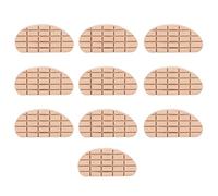 10 almohadillas de madera para pezuñas de caballo, almohadillas transpirables para recortar pezuñas de vaca, diseño súper grueso para caballos y ganado, suministros para herrador