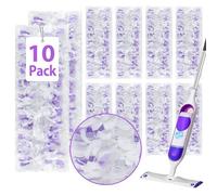 10 almohadillas desechables de alta resistencia para mopa Swiffer Power, recambios de limpieza de pisos, no lavables y sin perfume, compatibles con Swiffer PowerMop (absorción rápida, sin residuos)
