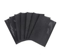 10 almohadillas mágicas negras para el cabello, accesorios de peluquería para peluquería, postes de pasta de plástico, almohadillas cuadradas para el cabello, pinzas de peluquería, accesorios para el