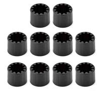 10 almohadillas protectoras para placa de peso con bujes de guía deslizantes para accesorios de equipo de fitness (Φ20.5 x Φ30)