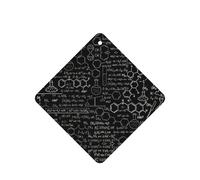 10 ambientadores de coche con diseño abstracto de química e ilustración de química con cuerda para coche y hogar