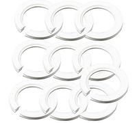 10 anillos convertidores de pantalla de plástico para lámpara, E27 a E14, anillo reductor de pantalla para montaje de rosca Edison a portalámparas de casquillo de bayoneta (plástico)