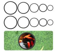 10 anillos de alimentación de peces, anillo de alimentación de acuario de 5 tamaños para pecera, redondo de EVA flotante para plantas corral/peces de acuario, anillos de alimentación para filtrar