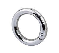 10 anillos de apertura de aleación versátiles, anillos de resorte de aleación, accesorios de gancho redondo para manualidades, llavero y accesorios de gancho redondo para proyectos