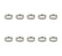 10 anillos de bloqueo de tuerca de válvula de bicicleta de aleación de cobre para válvulas, ajuste de precisión 6V1/8V1, retención segura del núcleo para tubos interiores de bicicleta MTB de carretera