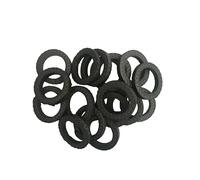 10 anillos de empaque de válvula de grafito PTFE for sellado de casquillo del eje de la bomba - Alta temperatura y(OD80*ID60*10mmT)