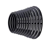 10 anillos de filtro de metal para lente de cámara, compatibles con todas las marcas UV ND CPL (46-43 mm, 49-46 mm, 52-49 mm, 55-52 mm, 58-55 mm, 62-58 mm, 67-62 mm, 72-67 mm, 77-72 mm, 82-77 mm)