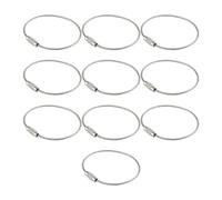 10 anillos de hierro multicolor para pulseras hechas a mano, suministros de joyería, llaveros, accesorios hechos a mano, llavero de hierro, investigación e investigación, フリーサイズ