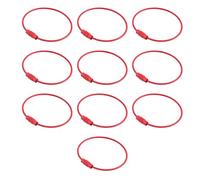 10 anillos de hierro multicolor para pulseras hechas a mano, suministros de joyería, llaveros, accesorios hechos a mano, llavero de hierro, investigación e investigación, フリーサイズ