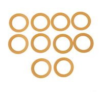 10 anillos de pistón aislados de goma para aceite de 550 W, para compresor de aire silencioso, alta resistencia para sellos, piezas de repuesto resistentes al desgaste de bajo ruido