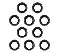10 anillos de rodamiento de goma manguito 607 para amoladora angular y martillo perforador, junta de goma negra, diámetro exterior 22 mm, diámetro interior 19 mm, repuesto para Elektrow