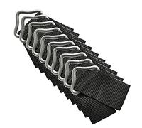 10 anillos triangulares para cama elástica, 10 anillos triangulares con hebilla en V, alta resistencia a la erosión y resistencia a la erosión para reparación de reemplazo de trampolín (tamaño del anillo triángulo con cincha)