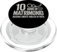 10 Anni Di Matrimonio Regalo Per 10 Anni Matrimonio Marito PopSockets PopGrip para MagSafe