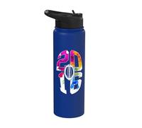 10 AÑOS 2016 FOOTBALL 10º NACIMIENTO Stainless Steel Insulated Water Bottle