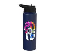 10 AÑOS 2016 FOOTBALL 10º NACIMIENTO Stainless Steel Insulated Water Bottle