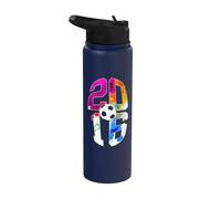 10 AÑOS DE FÚTBOL 2016 FÚTBOL 10º NACIMIENTO Stainless Steel Insulated Water Bottle