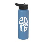 10 AÑOS DE FÚTBOL 2016 FÚTBOL 10º NACIMIENTO Stainless Steel Insulated Water Bottle