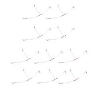 10 aparejos de pesca marinos, aparejos de pesca de acero inoxidable, equipo líder de alambre de pesca