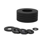 10 arandelas de goma NBR - Grosor de 1 mm a 3 mm - Junta plana negra for protección contra fugas y absorción de impactos(18x32x2mm)