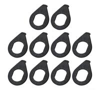 10 arandelas M8/M10 para motor de bicicleta eléctrica y cubo de bicicleta, juntas de acero, compatibles con eje delantero y trasero (10 piezas M8 negro)