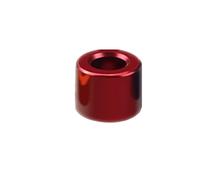10 arandelas planas de aluminio: separadores redondos huecos sin rosca for modelos RC, electrónica y más.(Red,D2.6xD5xL6mm)