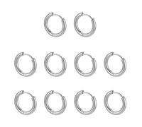 10 aretes de aro pequeños para la nariz, anillos de tabique, joyería para mujeres y niñas, resistentes a las alergias, aros para mujeres y hombres, 2.5x20mm, como se describe, como se describe