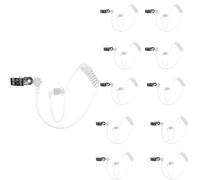 10 auriculares de espía secreto, accesorios de disfraz de Navidad, auriculares falsos de seguridad, accesorios secretos para niños. (10 unidades)