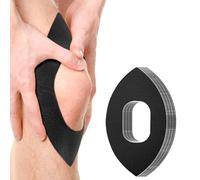 10 bandas de kinesiología para rodilla, cinta de kinesiología precortada para alivio del dolor y apoyo, cinta elástica atlética para estabilización (negro)