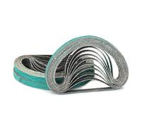 10 bandas de lijado de 10 x 330 mm, 3/8" x 13", herramienta abrasiva para lijar muebles de metal, madera y pulido, P60/P80/P120, 10 x 330 mm, P60, 10 unidades