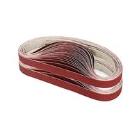 10 bandas de lijado de alúmina for lijadora de metal, 25 x 762 mm(800#)