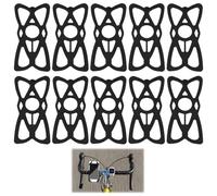 10 bandas elásticas de seguridad para soporte de teléfono de bicicleta, correa universal, accesorio de protección para cámaras deportivas, soporte doble clip, fijación marco