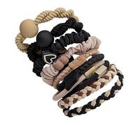 10 bandas elásticas suaves para el pelo para niñas, accesorio para el pelo que no daña el pelo, coleta decorativa, accesorios elásticos para amantes, novias, hijas