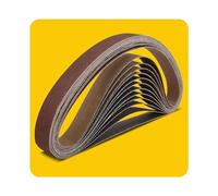 10 bandas lijadoras de óxido de aluminio surtidas de 2 x 72 pulgadas, 2 de cada uno de los granos 80/120/150/240/400