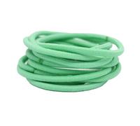10 bandas para el pelo ajustables de alta elasticidad protectora gruesa cola de caballo coleteros accesorios para niñas verde césped