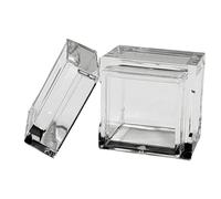 10 bandejas de acrílico para cubos de elementos de 10 mm y 0,39 pulgadas, estuche transparente, colección de soportes para la tabla periódica.