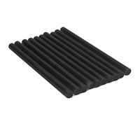 10 barras de pegamento caliente de tamaño mini, barras de pegamento adhesivo termofusible de 11 x 200 mm para todas las pistolas temporal, multiusos para manualidades (Black)
