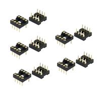 10 bases de prueba IC antiestáticas que reducen la tasa de fallos al 0,1% DIP8 IC Socket para protecciones sensibles de componentes electrónicos altamente resistentes a la temperatura