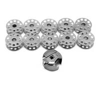 10 bobinas tamaño M n.° 18034 y 1 caja de bobina n.° 18045 for accesorios de máquinas de coser industriales Singer, Juki, Consew y Brother.
